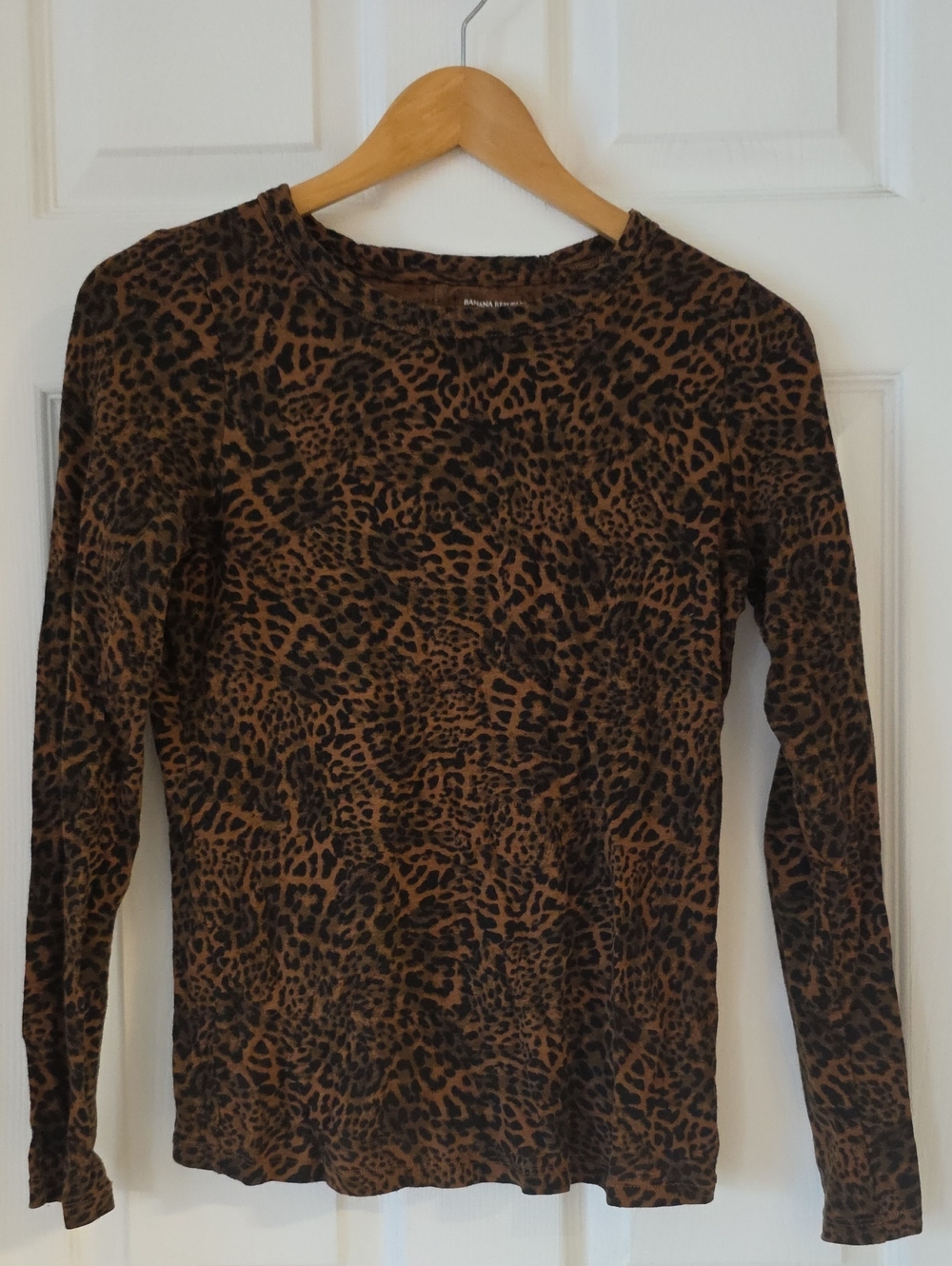 Banana Republic Leopard-Print Cozy Slub Size XS